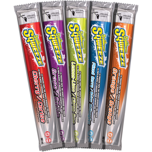 B&acirc;tonnets &agrave; glacer Sqweeze Sqwincher Sidevic Inc.
