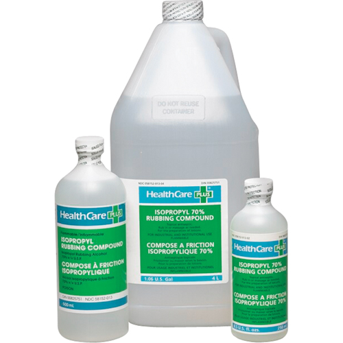 Isopropyl Rubbing Alcohol, Liquid, Antiseptic Sidevic Inc.