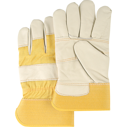 Gants en cuir de mobilier, Grand, Paume en Cuir fleur de vache, Doublure en Coton Sidevic Inc.