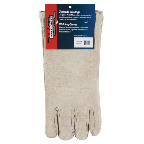 Premium Welder's Gloves, Split Cowhide, Size Large Sidevic Inc.