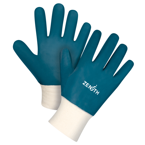 Gants &agrave; poignet en tricot de poids lourd, 8/Moyen, R&ecirc;vetement Nitrile, Enveloppe en Coton Sidevic Inc.