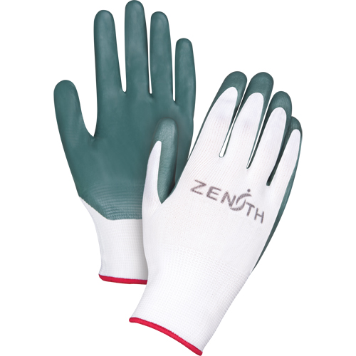 Gants enduits confortables de premi&egrave;re qualit&eacute;, 10/T-Grand, R&ecirc;vetement Nitrile, Calibre 13, Enveloppe en Polyester Sidevic Inc.