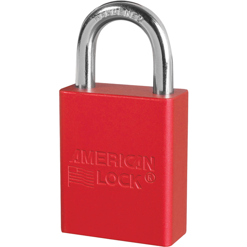 Anodized Padlock, Safety Padlock, Keyed Alike, Aluminum, 1-1/2" Width Sidevic Inc.
