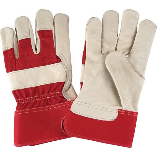 Gants d'ajusteur &agrave; paume s&egrave;che de premi&egrave;re qualit&eacute;, Grand, Paume en Cuir fleur de vache, Doublure en Coton Sidevic Inc.