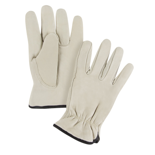 Gants de conducteur doubl&eacute;s pour l'hiver d'usage standard, 2T-Grand, Paume en Cuir fleur de vache, Molleton Sidevic Inc.