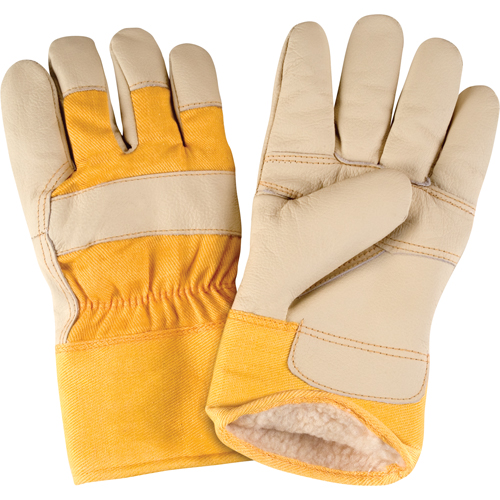 Standard-Duty Winter-Lined Fitters Gloves, Large, Grain Furniture Palm, Boa Inner Lining Sidevic Inc.