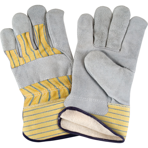 Gants d'ajusteur doubl&eacute;s pour l'hiver, T-Grand, Paume en Cuir de vache refendu, Doublure en Molleton de coton Sidevic Inc.
