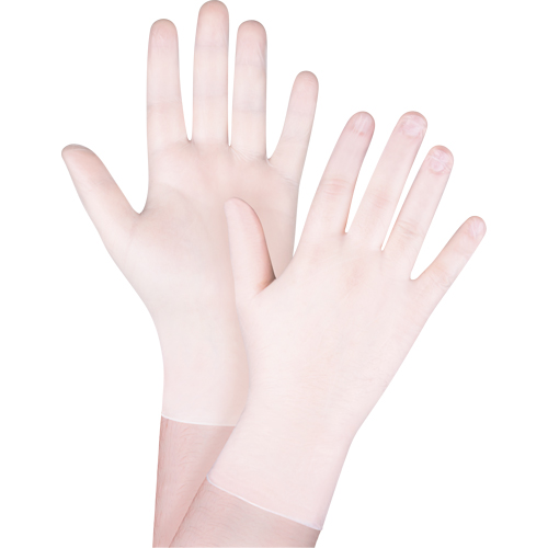 Gants jetables en vinyle, T-petit, Vinyle, 4 mils, Sans poudre, Blanc Sidevic Inc.