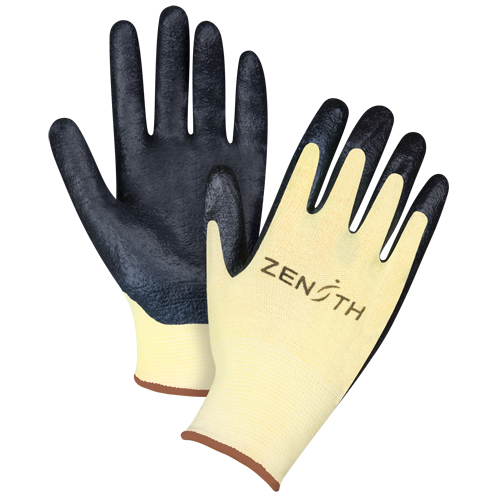 Gants r&eacute;sistants &agrave; la coupe avec prise sup&eacute;rieure, Taille Grand/9, Calibre 13, Rev&ecirc;tement Mousse de nitrile, Enveloppe en Aramide, ANSI/ISEA 105 niveau 3/EN 388 niveau 5 Sidevic Inc.