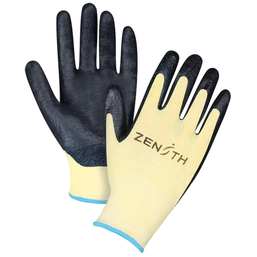 Gants r&eacute;sistants &agrave; la coupe avec prise sup&eacute;rieure, Taille T-Grand/10, Calibre 13, Rev&ecirc;tement Mousse de nitrile, Enveloppe en Aramide, ANSI/ISEA 105 niveau 3/EN 388 niveau 5 Sidevic Inc.
