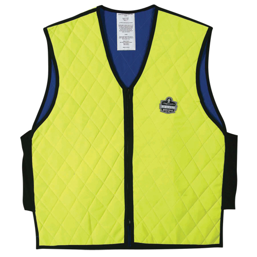 Vestes refroidissantes &agrave; &eacute;vaporation humide Chill-Its 6665, Moyen, Jaune lime haute visibilit&eacute; Sidevic Inc.