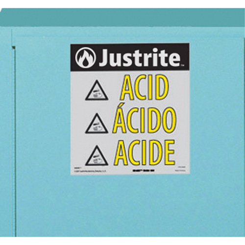 ChemCor&reg; Lined Acid/Corrosive Storage Cabinets, 22 gal., 35" x 35" x 22" Sidevic Inc.