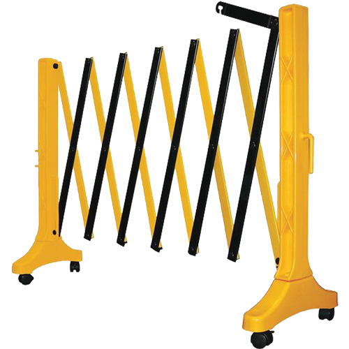 Xpandit Barricade, 36" H x 11.5' L, Black/Yellow Sidevic Inc.