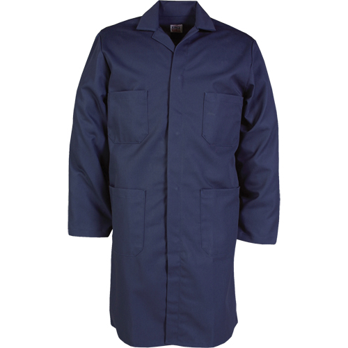 Lab Coats, Poly-Cotton, 44, Navy Blue Sidevic Inc.