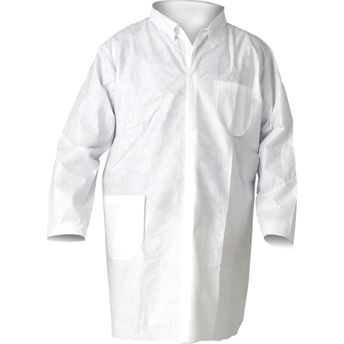 KleenGuard A20 Lab Coats, SMS, White, Medium Sidevic Inc.
