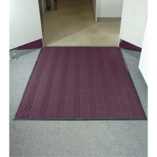 Waterhog&reg; Eco Elite Matting, Wiper/Scraper, 6' x 20' x 3/8", Maroon Sidevic Inc.