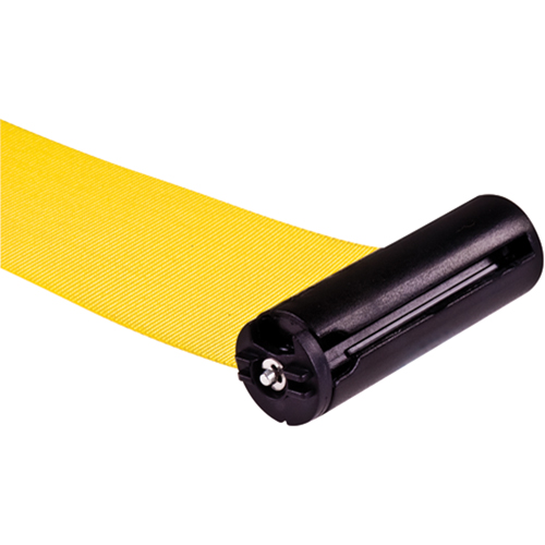 Poteau r&eacute;cepteur pour barri&egrave;res sur pieds pour le contr&ocirc;le des foules, Hauteur de 35", Jaune Sidevic Inc.