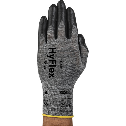 Hyflex&reg; 11-801 Gloves, 7/Small, Foam Nitrile Coating, 15 Gauge, Nylon Shell Sidevic Inc.
