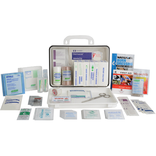 Contractors' First Aid Kit, Class 1 Medical Device, Plastic Box Sidevic Inc.