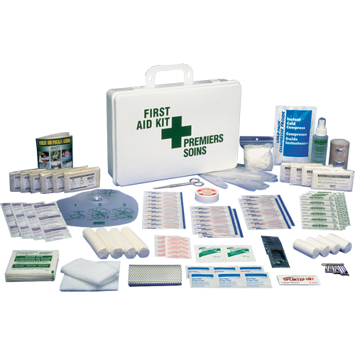 Office Standard First Aid Kits, Class 1 Medical Device, Plastic Box Sidevic Inc.
