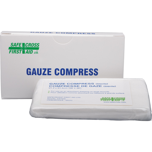 Gauze Compress, Pad, 36" L x 36" W, Sterile, Medical Device Class 1 Sidevic Inc.