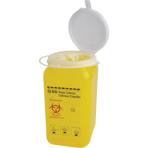 Boîtes pour objets pointus & tranchants BD, Capacit&eacute; de 1,4 L  Sidevic Inc.
