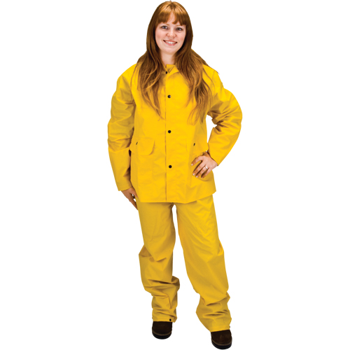 RZ100 Rain Suit, Polyester/PVC, Large, Yellow Sidevic Inc.