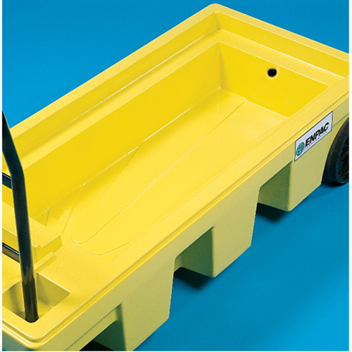 Poly-Spillcart Cart, 66.5" L x 29" W x 43.9" H, 57 US gal. Spill Cap. Sidevic Inc.