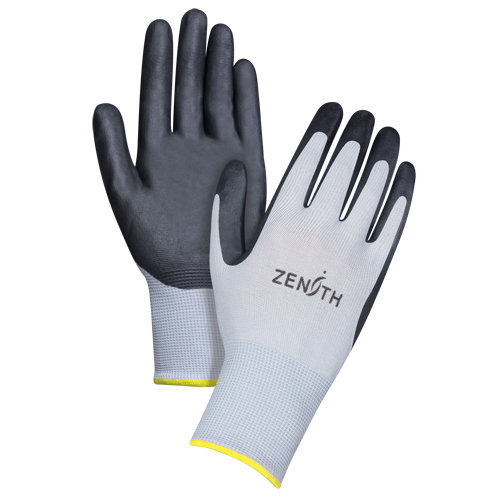 Gants l&eacute;gers enduits et respirants, 11/2T-Grand, R&ecirc;vetement Mousse de nitrile, Calibre 13, Enveloppe en Polyester Sidevic Inc.