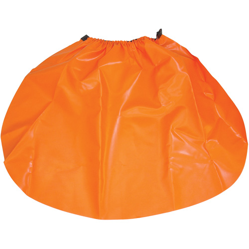 Hard Hat Rain Shield, One Size, Orange, Nylon/PVC Sidevic Inc.