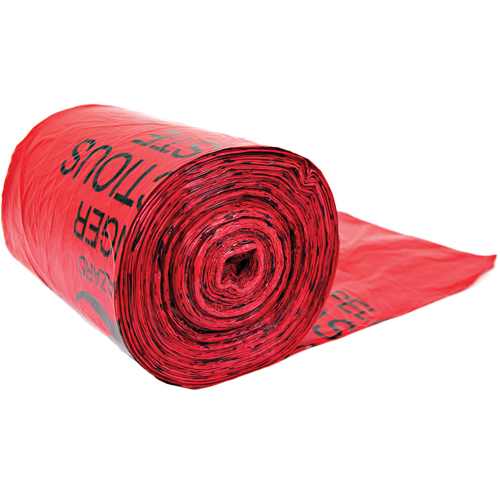 Sacs pour d&eacute;chets dangereux, Biorisque, 24" lo x 33" la, Capacit&eacute; de 56.8 L (15 gal.) Sidevic Inc.