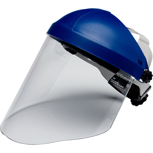 Ratchet Headgear with Faceshield, Polycarbonate, Ratchet Suspension Sidevic Inc.