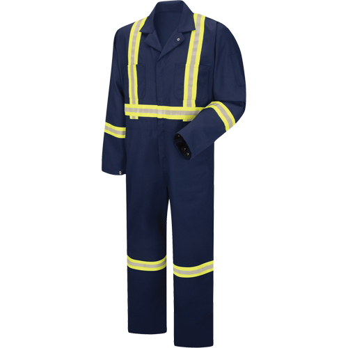 Enhanced Visibility Coveralls, Men's, Navy Blue, Size 38 Sidevic Inc.
