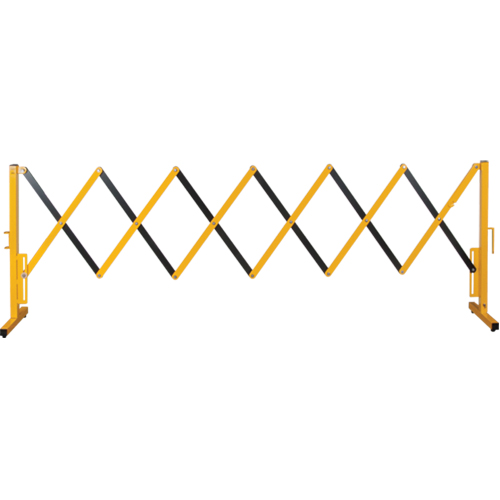 Barri&egrave;re extensible, 37" h x 11' lo, Noir/Jaune Sidevic Inc.