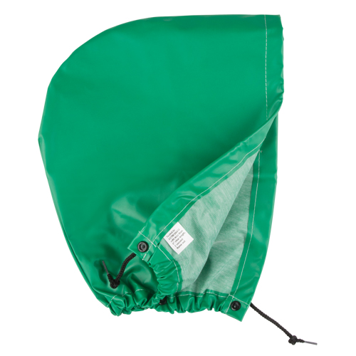 AcidBasicTM Chemical & Acid Resistant Rain Hood, One Size, Green, Polyester Sidevic Inc.