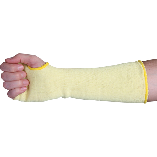 2-Ply Cut-Resistant Sleeves, Kevlar&reg;, 22", ANSI/ISEA 105 Level 3, Yellow Sidevic Inc.