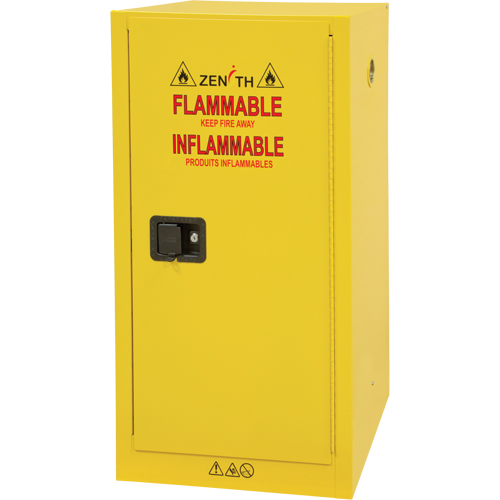Armoire pour produits inflammables, 16 gal., 1 Porte(s), 23" La x 44" h x 18" p Sidevic Inc.