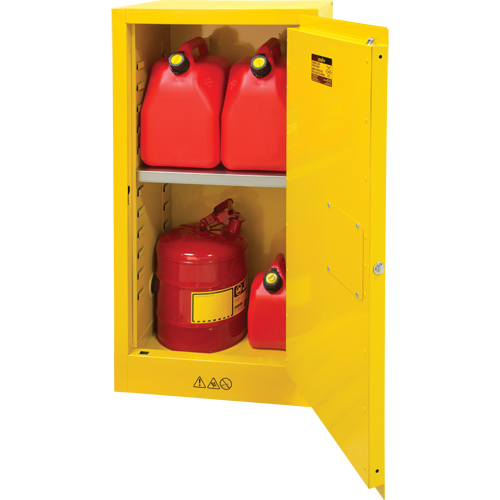 Armoire pour produits inflammables, 16 gal., 1 Porte(s), 23" La x 44" h x 18" p Sidevic Inc.