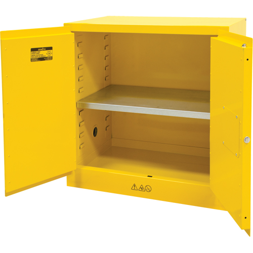 Armoire pour produits inflammables, 22 gal., 2 Porte(s), 35" La x 35" h x 22" p Sidevic Inc.