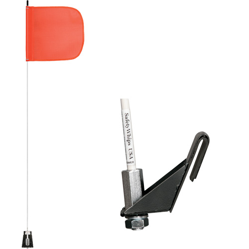 Safety Whip&reg; Light-Duty Whips, Window Mount, 5' High, Orange Sidevic Inc.