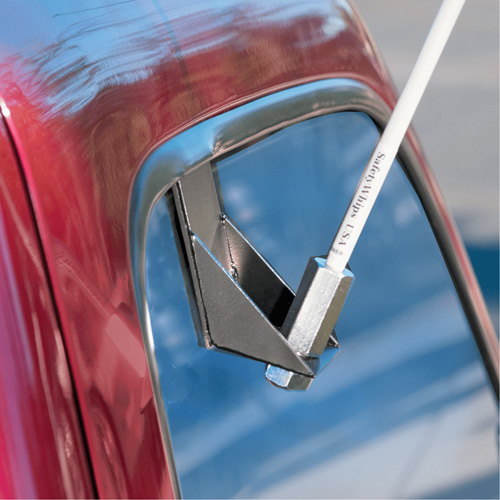 Safety Whip&reg; Light-Duty Whips, Window Mount, 5' High, Orange Sidevic Inc.