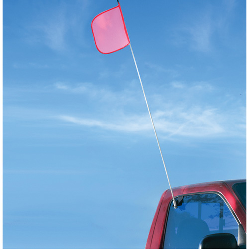 Tiges de s&eacute;curit&eacute; pour travaux l&eacute;gers Safety Whip, Fixation Fen&ecirc;tre, Hauteur 5', Orange Sidevic Inc.