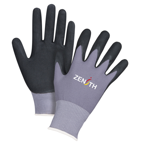ZX-1 Premium Touchscreen Compatible Gloves, 8/Medium, Nitrile/Foam Nitrile Coating, 15 Gauge, Nylon Shell Sidevic Inc.