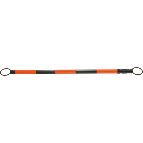 Retractable Cone Bar, 7' 5" Extended Length, Black/Orange Sidevic Inc.