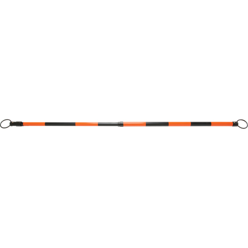 Retractable Cone Bar, 7' 5" Extended Length, Black/Orange Sidevic Inc.