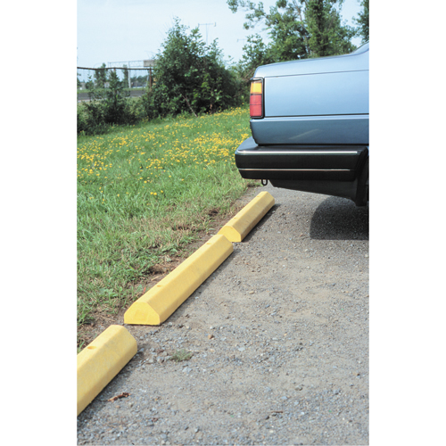 Butoirs pour voitures, Plastique, 6' l, Jaune Sidevic Inc.