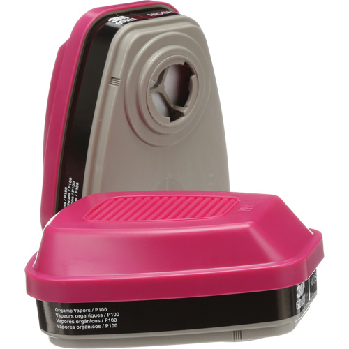 Cartouches pour respirateur s&eacute;rie 6000, Cartouche gaz/vapeur, Vapeurs organiques/P100 Sidevic Inc.