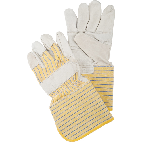 Gants d'ajusteur &agrave; paume renforc&eacute;e, Grand, Paume en Cuir fleur de vache, Doublure en Coton Sidevic Inc.