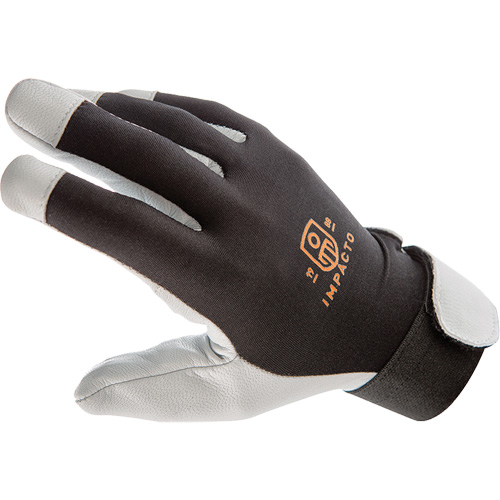 Gants antivibrations Air Glove, Taille Moyen, Paume Cuir perl&eacute; Sidevic Inc.