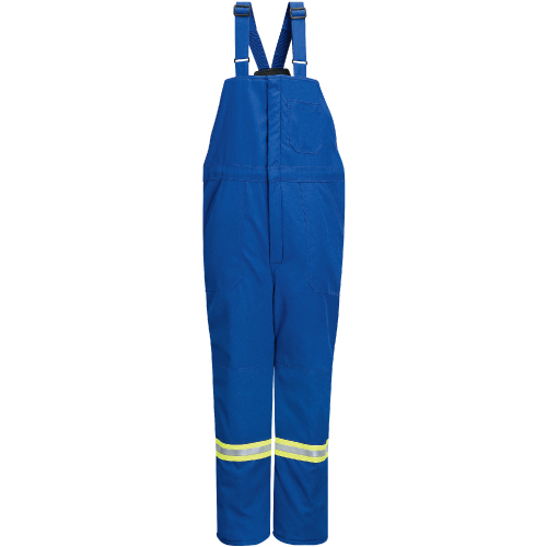 Salopettes isol&eacute;es de luxe r&eacute;sistantes aux flammes avec bandes r&eacute;fl&eacute;chissantes, Petit, Bleu royal Sidevic Inc.